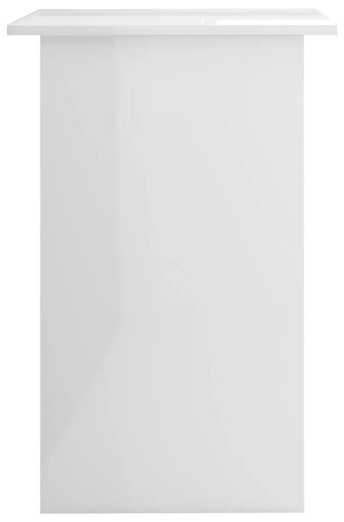 Birou, alb extralucios, 90 x 50 x 74 cm, pal
