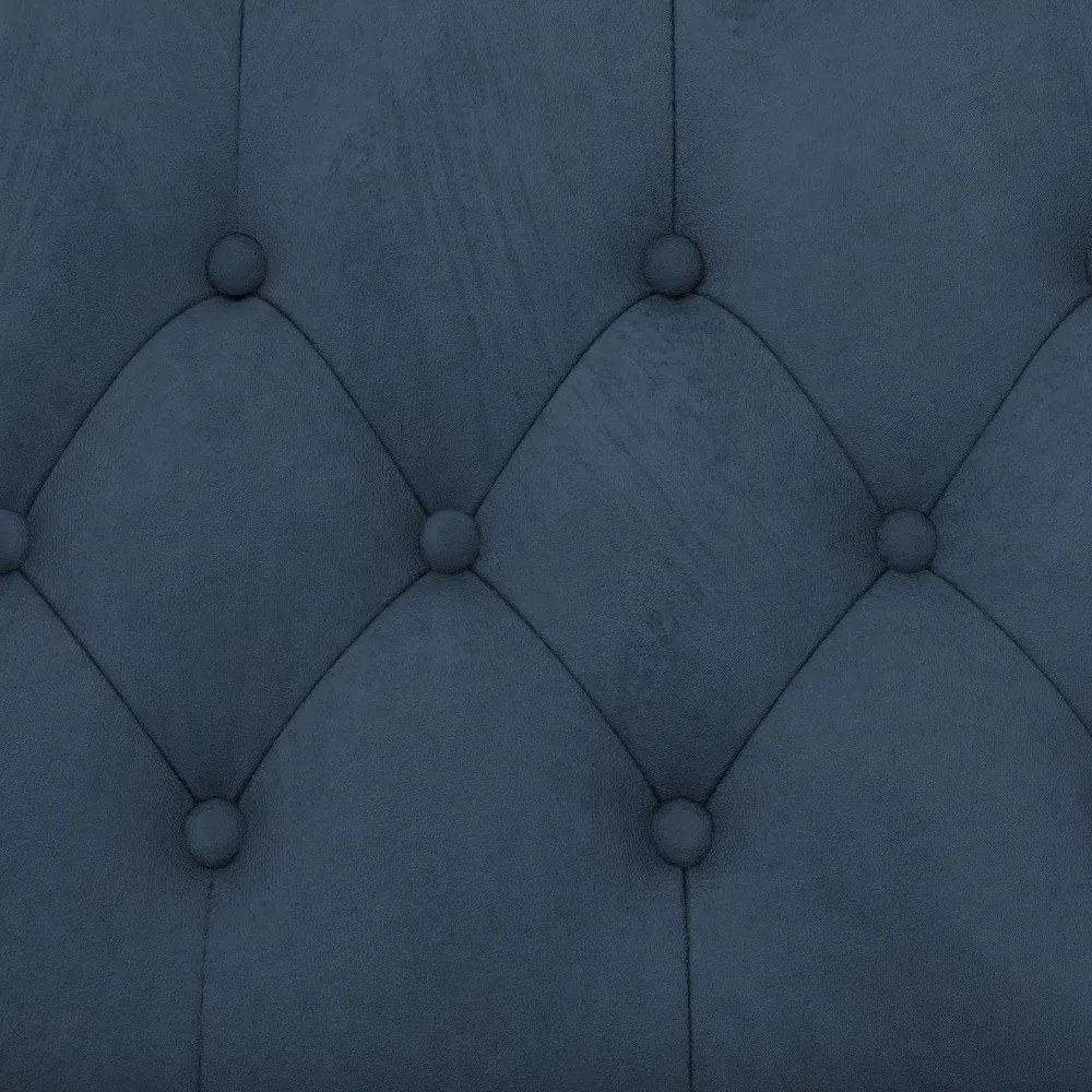 Canapea albastru-închis extensibilă cu tapițerie din catifea 236 cm Felix – Støraa