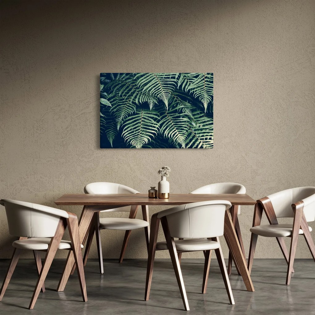 Tablou cu frunze de ferigă (90x60 cm)