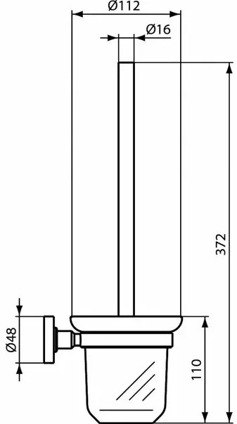 Perie WC crom Ideal Standard IOM