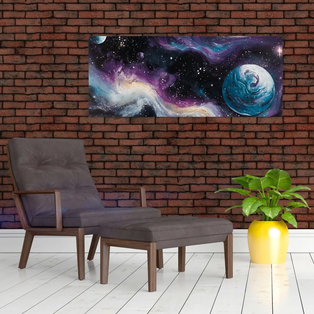 Tablou - Univers pictat (120x50 cm)