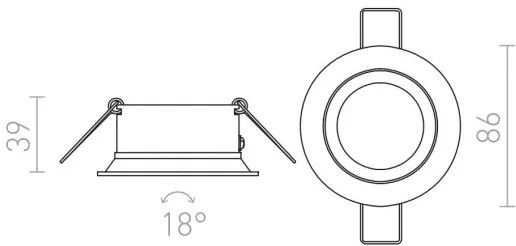 Spot încastrat SOBER 1xGU10/50W/230V alb RED-Design Rendl-R11738