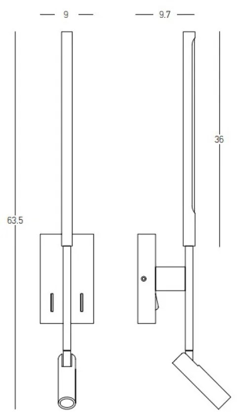 Aplica  23040 Zambelis LED, Alb, Grecia