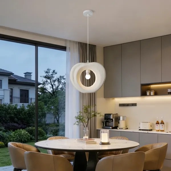 BRILAGI - Lampă suspendată pe cablu WABI SABI 1xE27/60W/230V Ø 38 cm albă