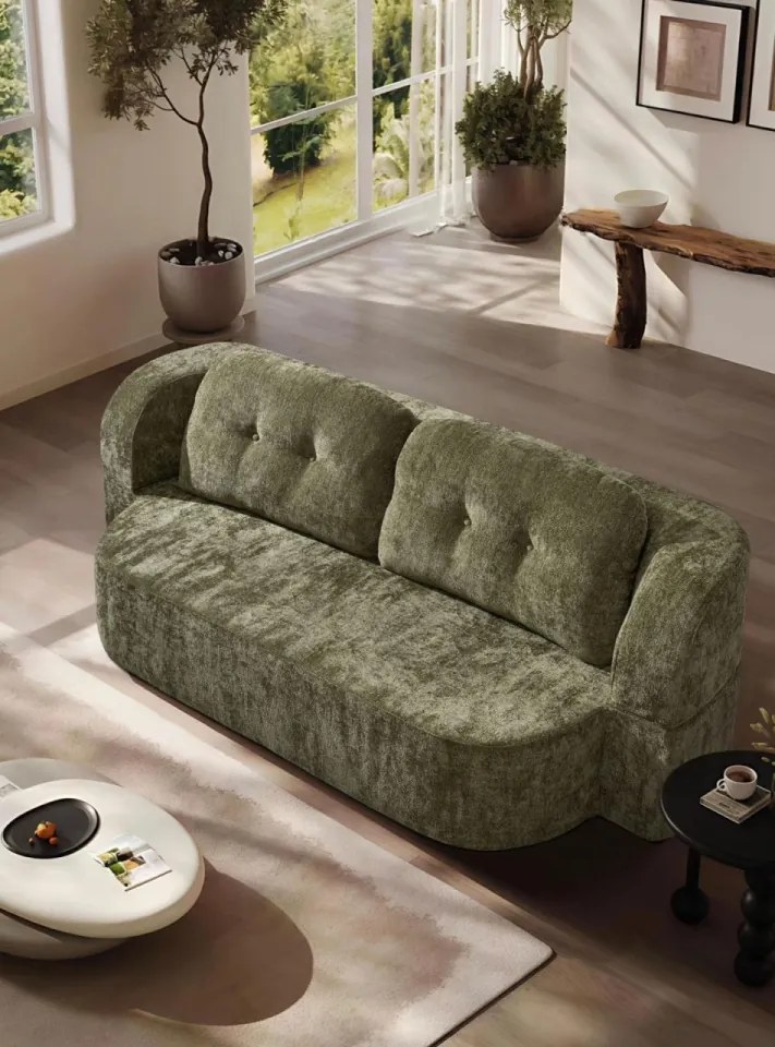 Canapea extensibilă din spumă cu memorie – 200x100x70 cm – design modern și funcțional (Culoare: Maro)