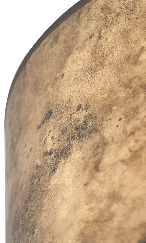 Abajur din bronz 35/35/20 cu interior auriu