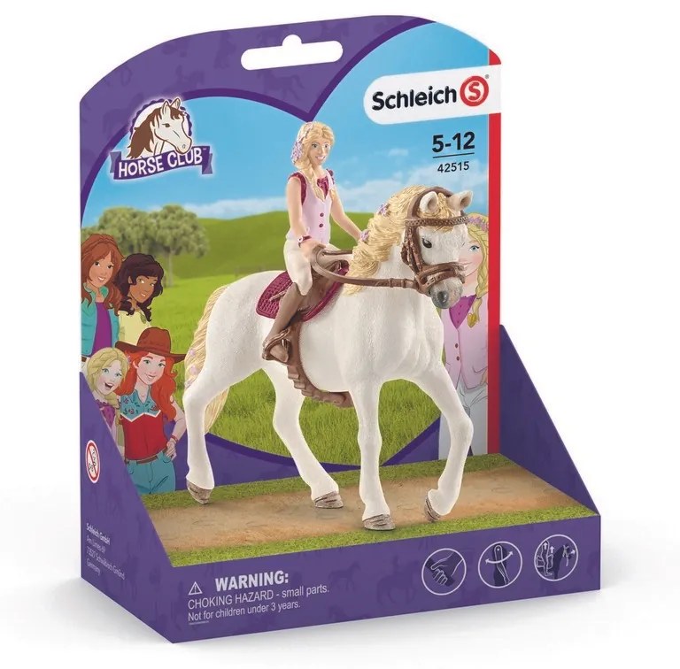 Schleich - Blonda Sofia și calul Blossom