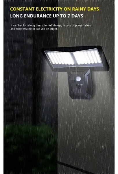 Immax 08482L-Aplică LED solară cu senzor LED/2,6W/5,5V IP65 negru