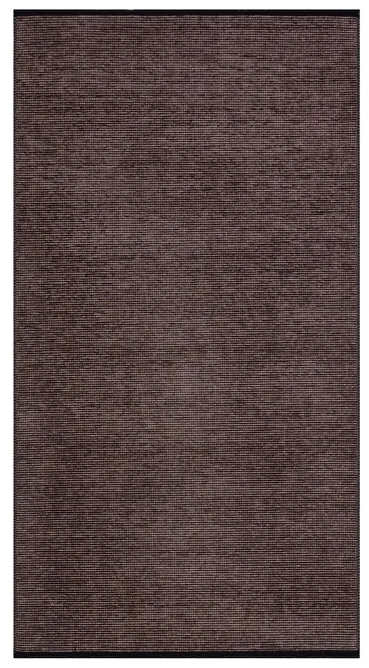 Covor tip traversă burgundy/negru lavabil din bumbac 80x200 cm Bendigo – Vitaus