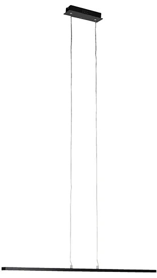 Lampă modernă suspendată neagră 90 cm cu LED inclus - Banda