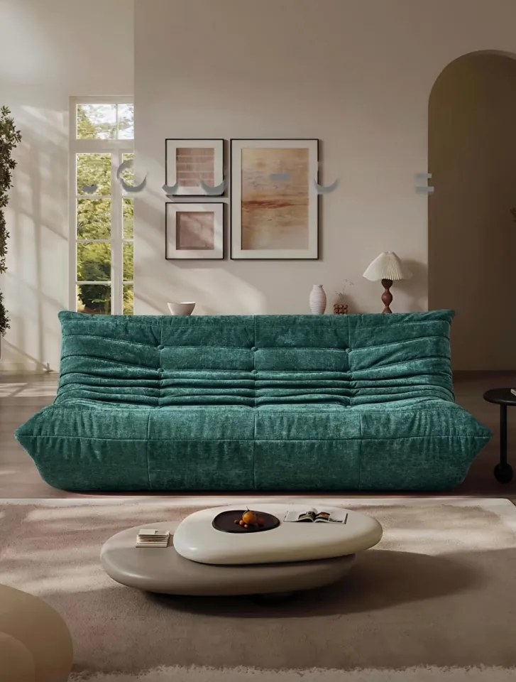 Canapea Lounge din Memory Foam HD – Premium, 1450 x 110 x 75 cm, Confort care Revine la Formă (Culoare: Verde)