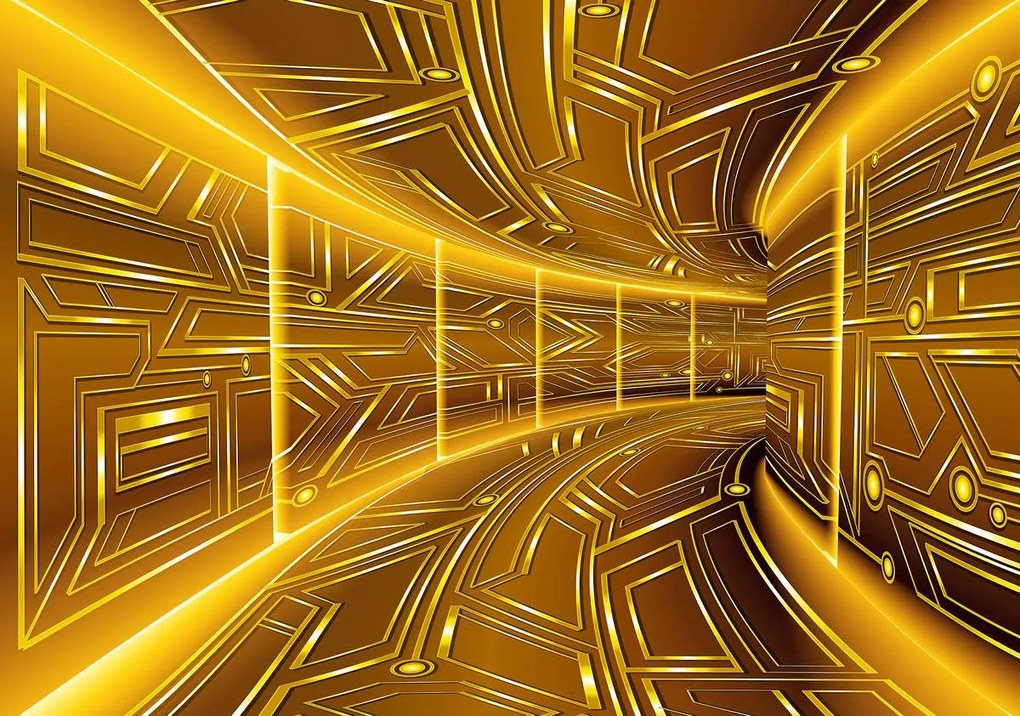Fototapet - Coridor  galben (152,5x104 cm)