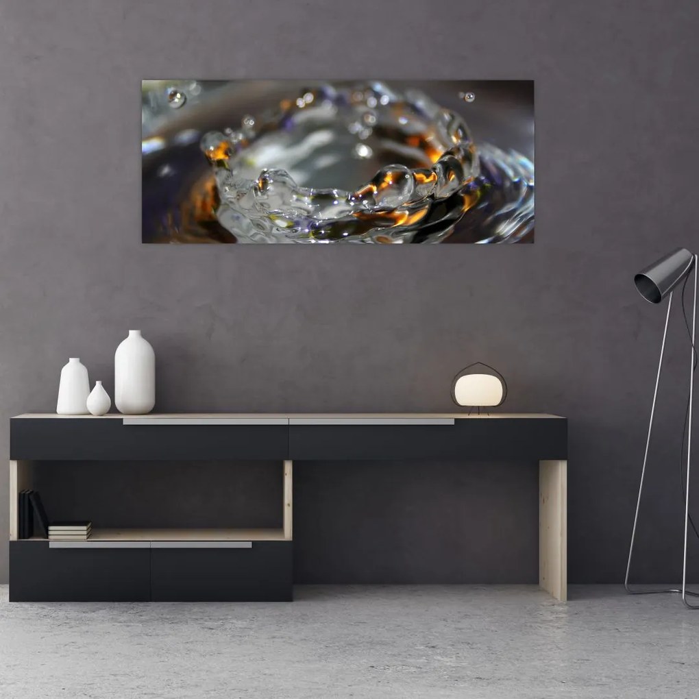 Tablou cu brățara din picături de apă (120x50 cm)