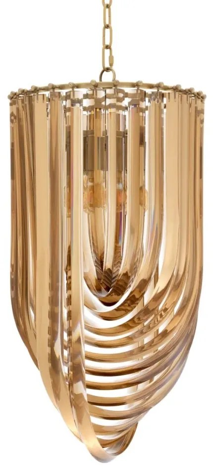 Candelabru design LUX Murano 35cm, champagne 111905 HZ