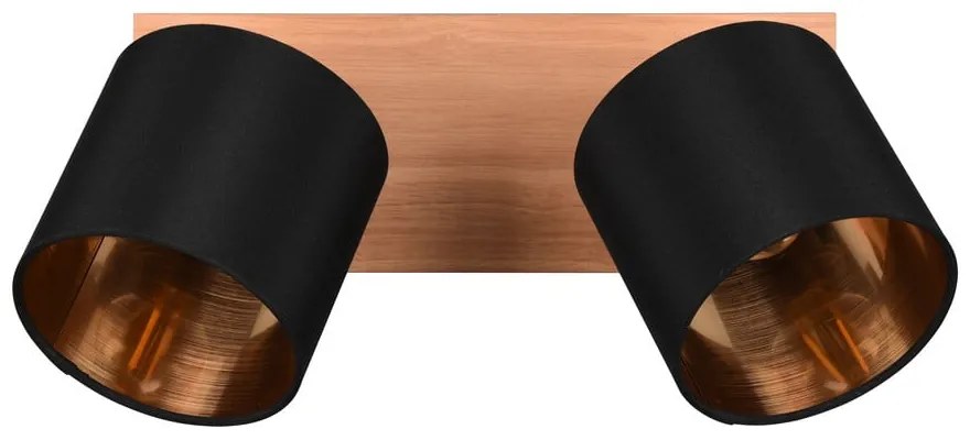 Spot negru/în culoare naturală ø 12 cm Tommy – Reality