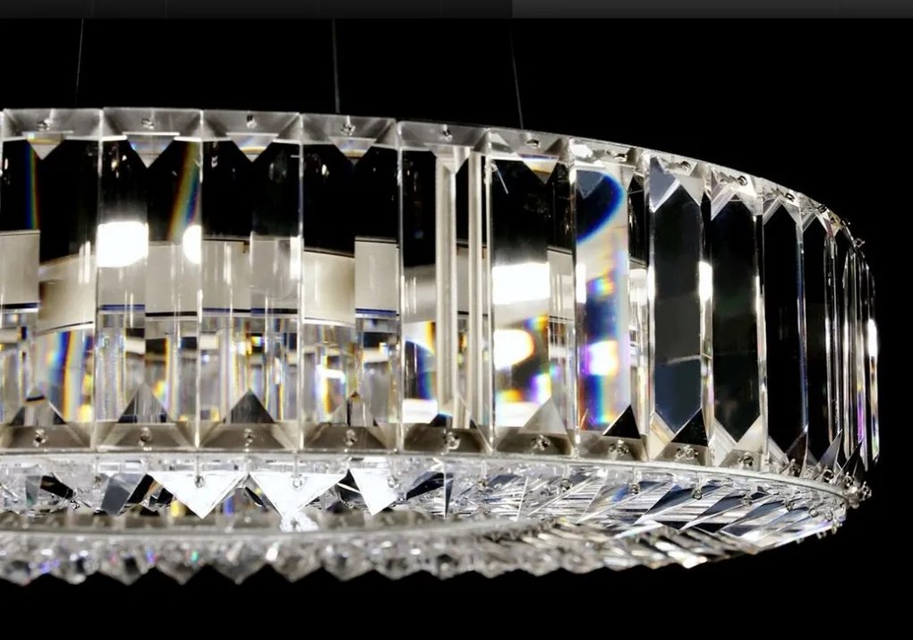 Lustra LED LUX moderna design circular D50 PRISMATIC 01