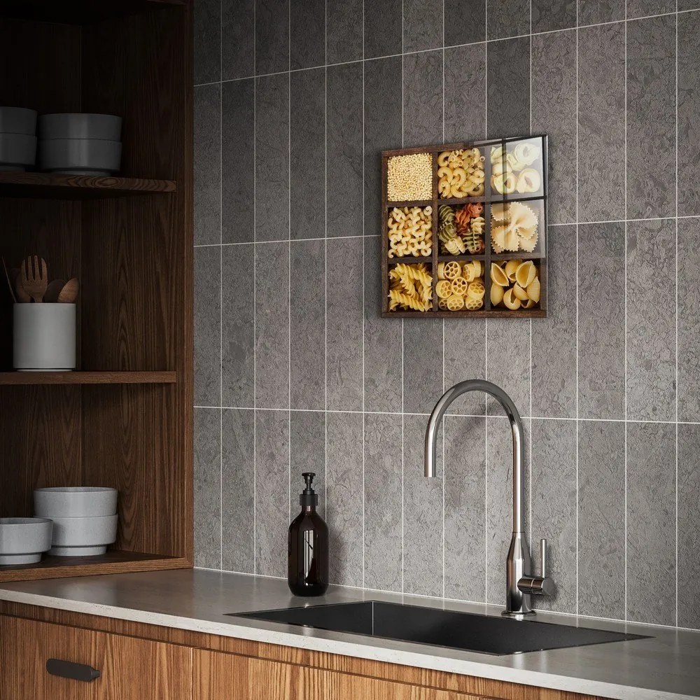 Tablou din sticlă 30x30 cm Pasta Box – Styler