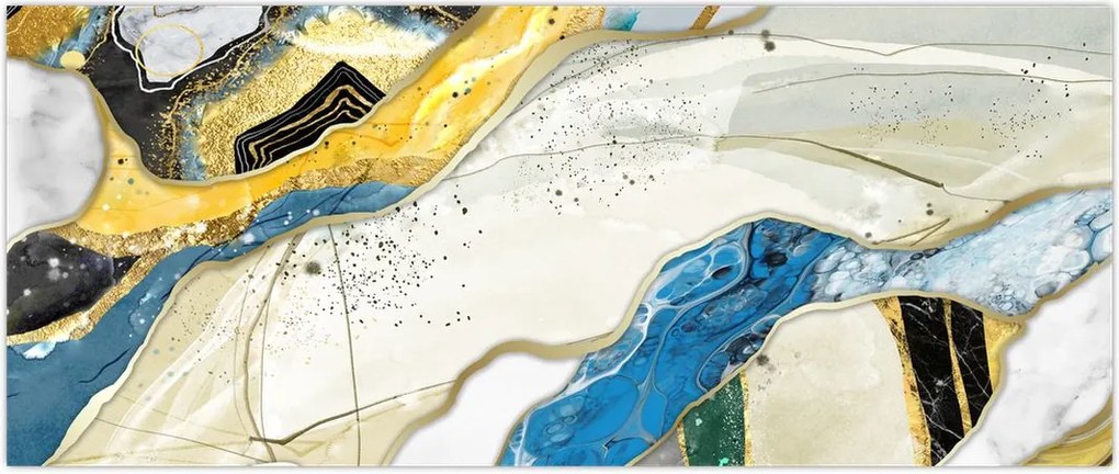 Tablou - Marmură colorată (120x50 cm)