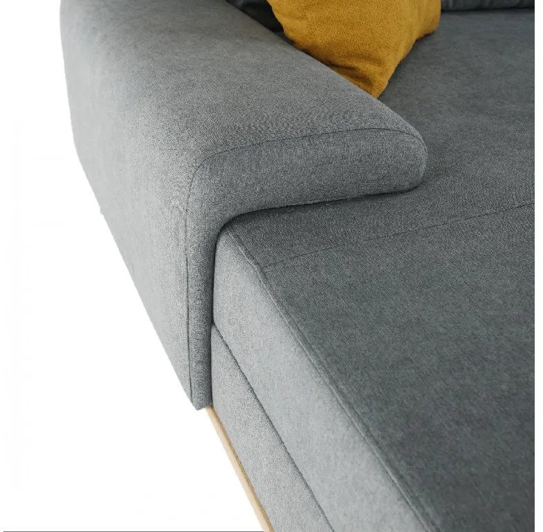 Coltar stanga Culoare Gri / Mustar, PANOS Varianta de colt: Colt Stanga