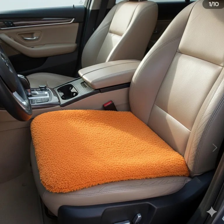 Pernă de şezut termo cu blăniţă ESKYMO portocalie 1 buc