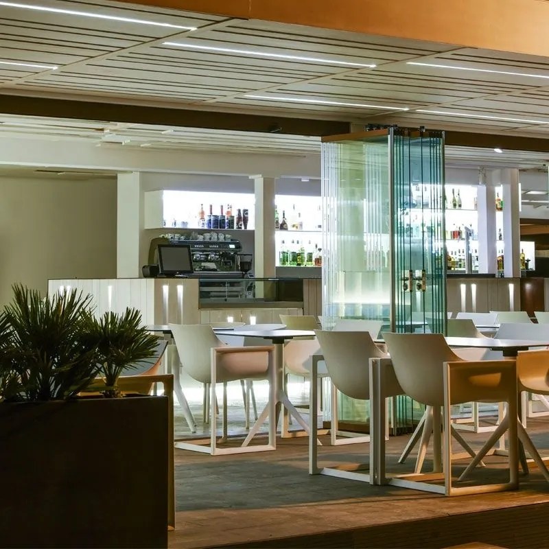 Scaun design modern interior / exterior WALL STREET rosu Vondom 65006