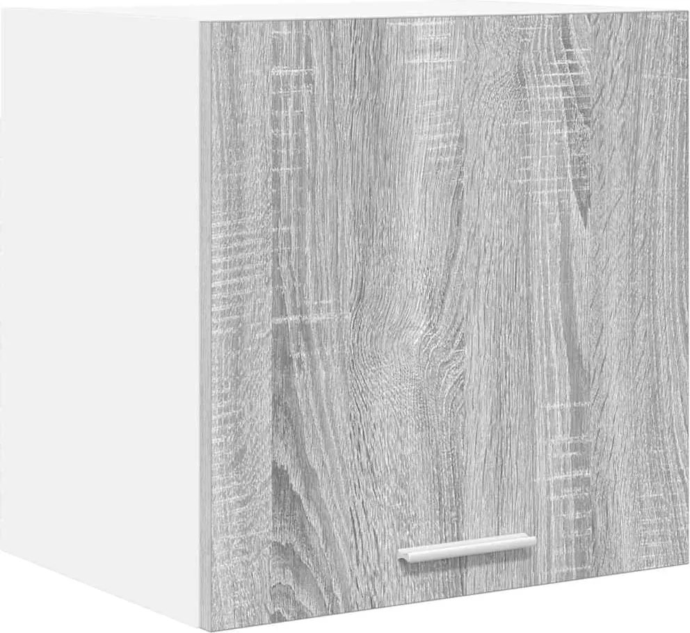 vidaXL Dulap suspendat Gri Sonoma și Alb 40 x 31 x 40 cm Lemn compozit