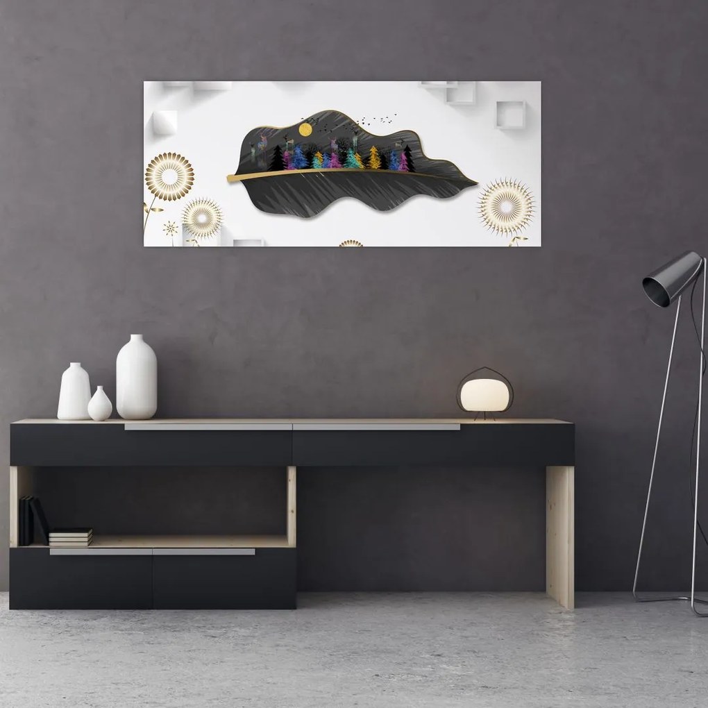 Tablou abstracției (120x50 cm)