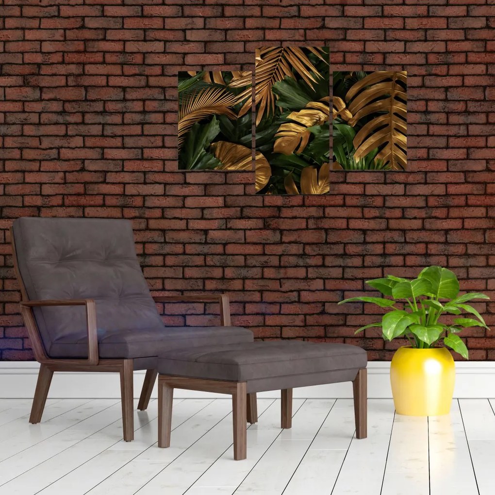 Tablou - Frunze aurii (90x60 cm)