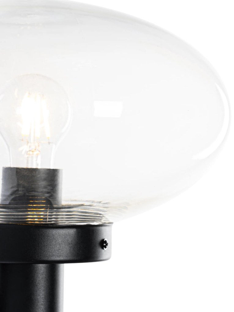 Lampă de perete exterioară modernă neagră - Elly
