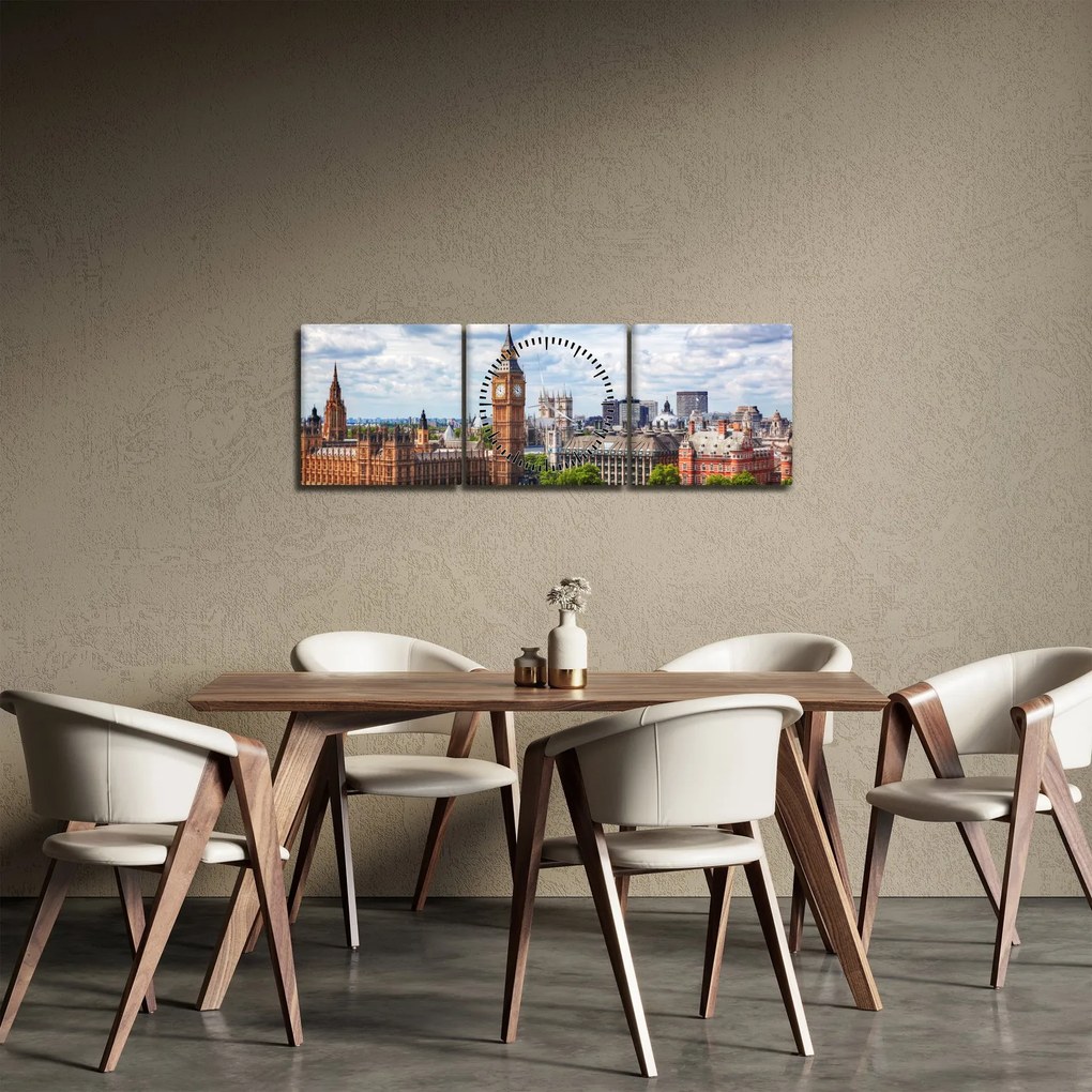 Tablou - Big Ben (cu ceas) (90x30 cm)