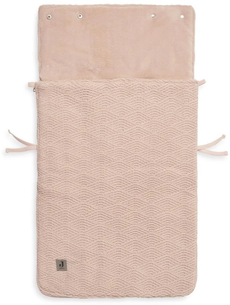 Sac polar pentru scaun auto RIVER KNIT 42x82 cm Pale Pink Jollein