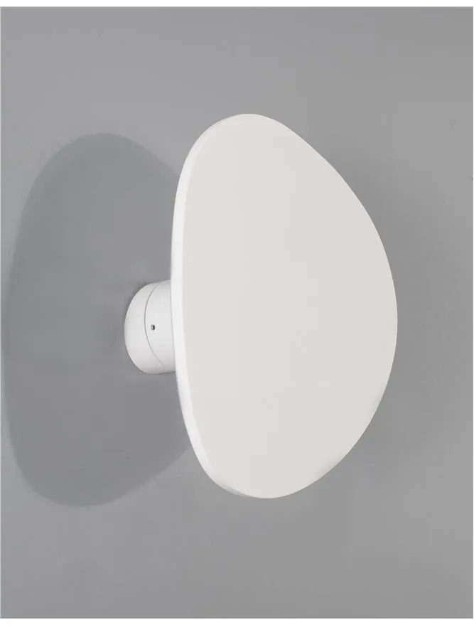 Aplica LED de perete design modern Cronus gips alb NVL-9084081