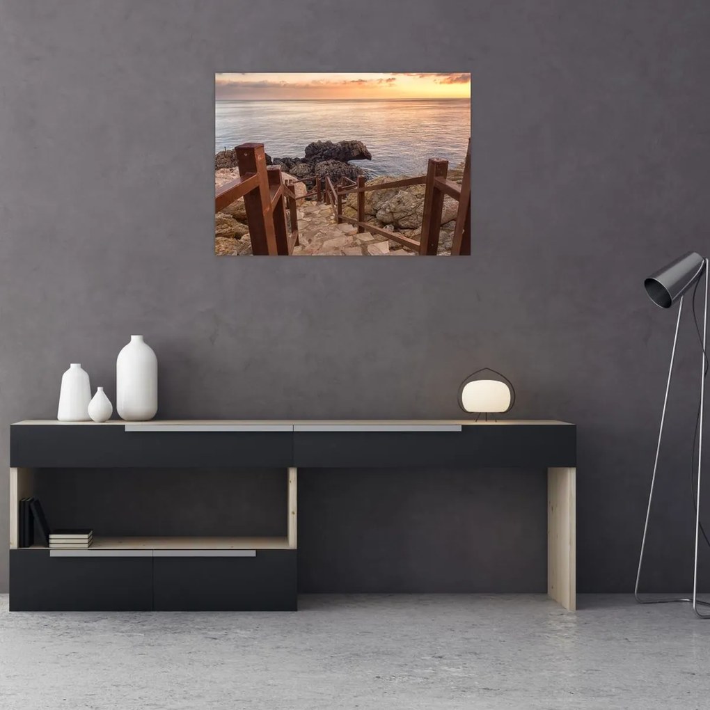 Tablou - Coborâre la mare (70x50 cm)