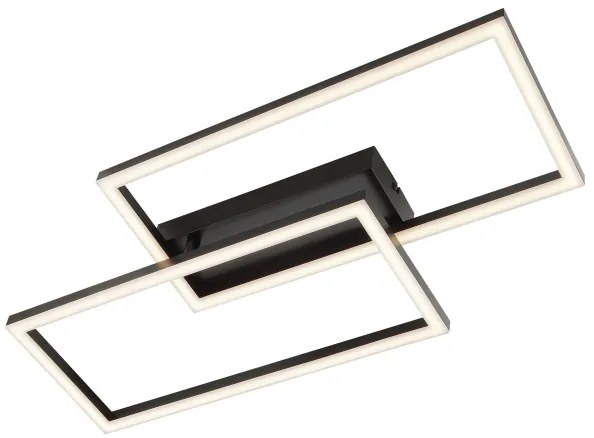 Brilliant JORVIC Plafonieră LED 21W/230V 29x60 cm neagră