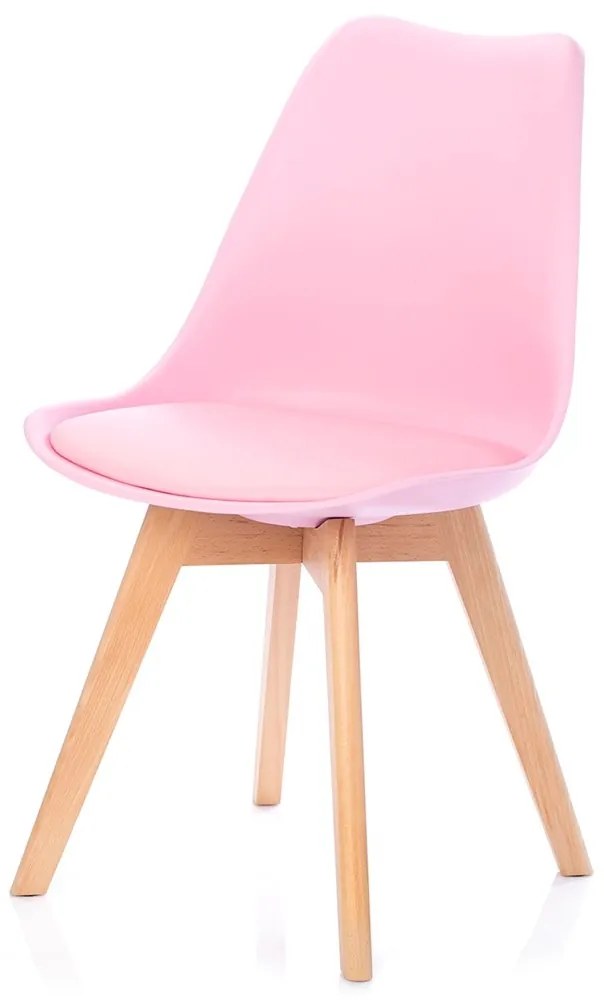 Scaun de masa Culoare roz/fag, BALI MARK