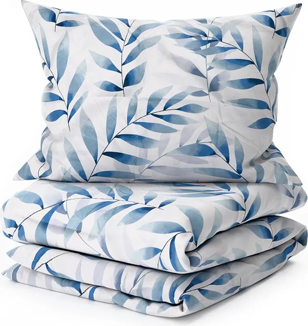 Lenjerie de pat din microfibra KOVENDI albastru-alb Dimensiune lenjerie de pat: 70 x 90 cm | 140 x 220 cm