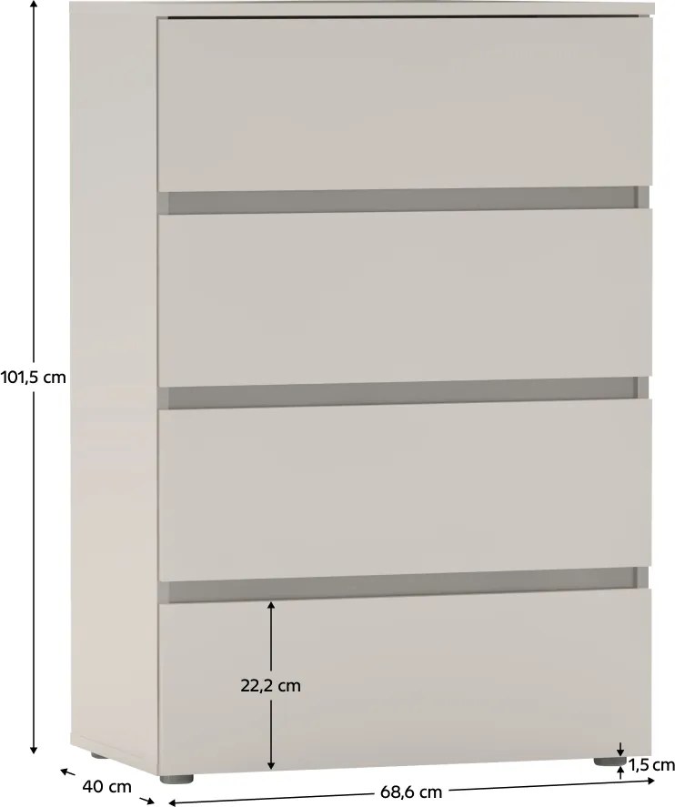 Comoda PARMAD, cașmir
