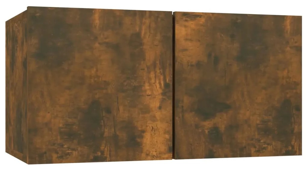 vidaXL Dulap TV suspendat, stejar fumuriu, 60x30x30 cm, lemn prelucrat