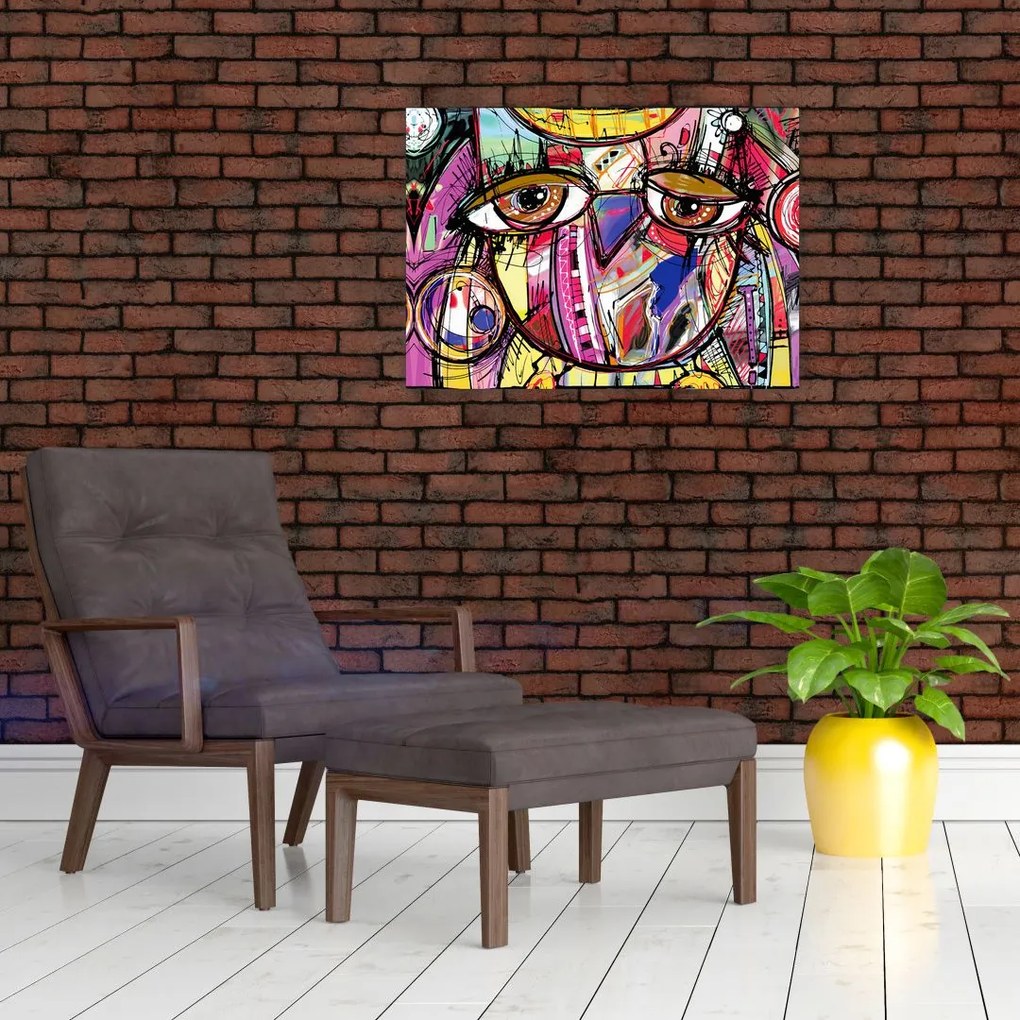 Tablou - Artă stradală - bufniță (70x50 cm)