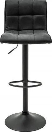 Set 2 scaune de bar cu tapiterie din microfibra Modena gri vintage A-39001 VC