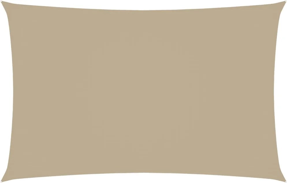 vidaXL Pânză parasolar, bej, 2,5x5 m, țesătură oxford, dreptunghiular