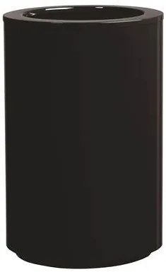 Ghiveci cilindric cu auto-irrigare STEEL PLUS, diferite variante - Hobby Flower Dimensiuni: Ø 35 x 75, Culoare: negru