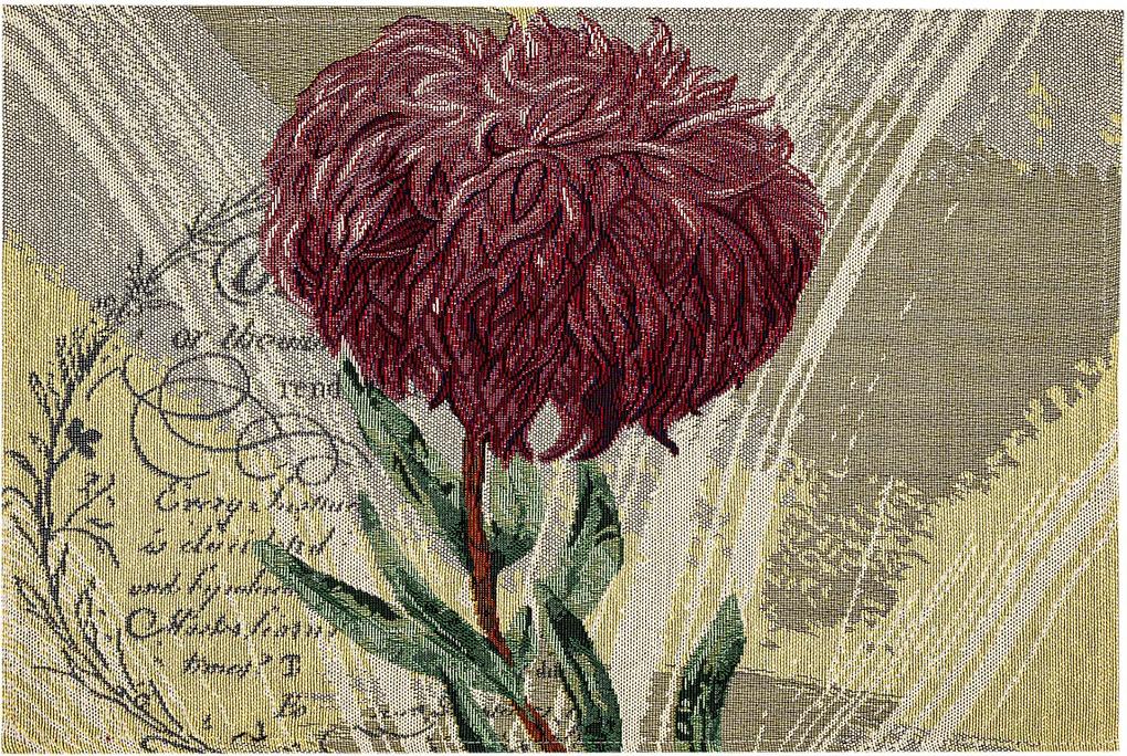 Napron Crizantemă mov, 32 x 48 cm