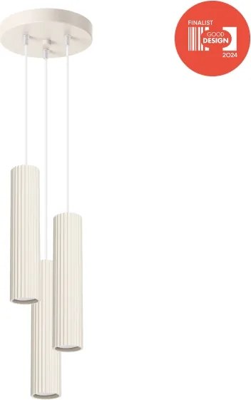 Brilagi - Lustră LED suspendată pe cablu CRESTO 3xGU10/10W/230V, crem