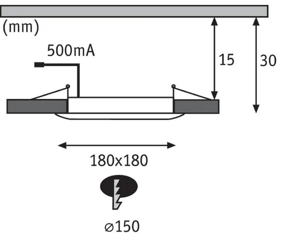 Corp de iluminat încastrat pentru baie LED/9W IP65 WARM DIM 230V Paulmann 92802