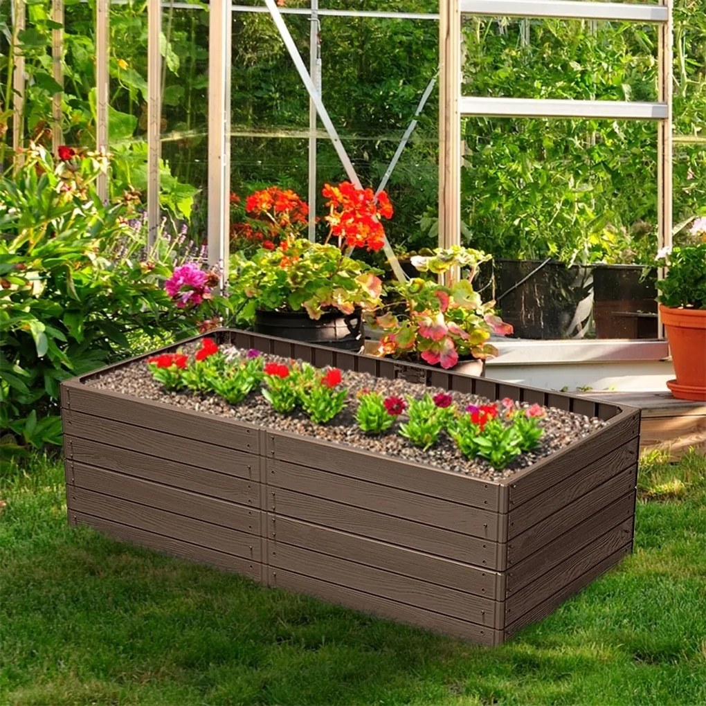 Prosperplast Strat înălțat  WOODY 149x75,6x25cm, maro