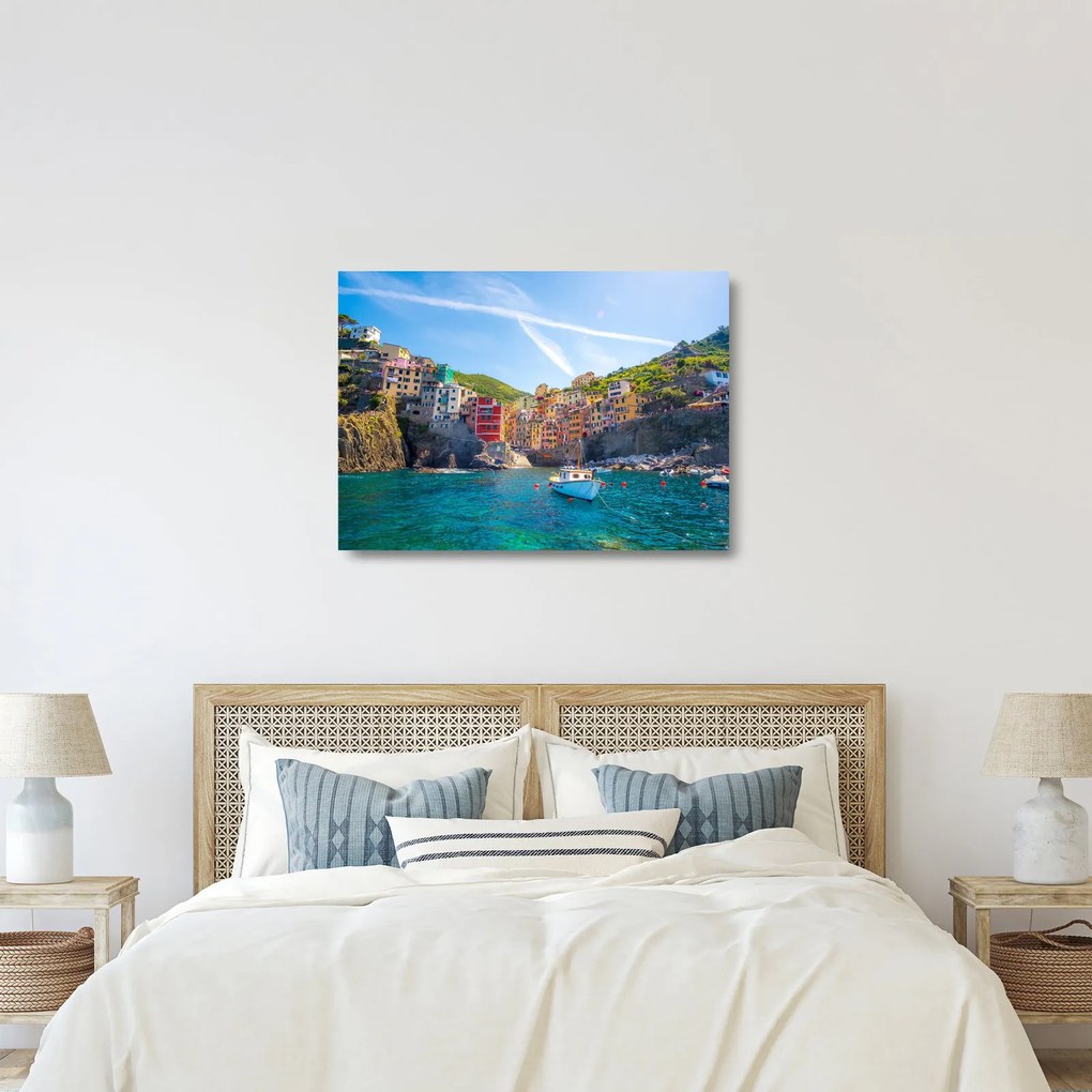 Tablou pe sticlă - Pe Marea mediterană (70x50 cm)