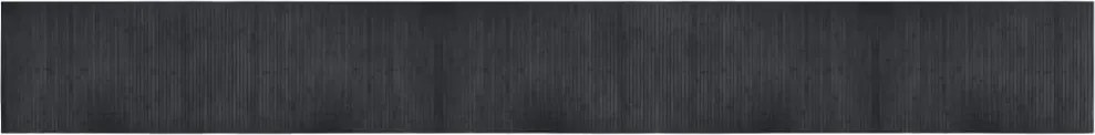 vidaXL Covor dreptunghiular, gri, 60x500 cm, bambus