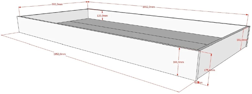 Set FORREST BEECH format dintr-un Pat copii cabină (90 x 200 cm) și un Pat copii extensibil.