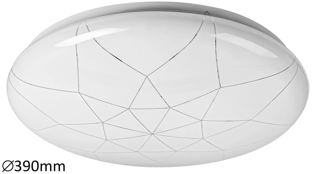 Plafoniera LED slim cu telecomanda Damien 39cm